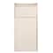 Alpine Industries White 40 Gallon Wood Receptacle Enclosure with Drop Hole and Tray Shelf ALP476-WHI - alternate 6